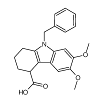 9-benzyl-6,7-dimethoxy-1,2,3,4-tetrahydro-carbazole-4-carboxylic acid Structure