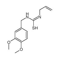 1-[(3,4-dimethoxyphenyl)methyl]-3-prop-2-enylthiourea结构式