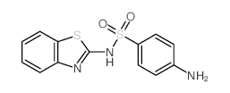 Benzenesulfonamide,4-amino-N-2-benzothiazolyl- Structure