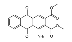 1-Amino-9,10-dioxo-9,10-dihydro-anthracene-2,3-dicarboxylic acid dimethyl ester结构式