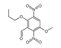 3-methoxy-2,5-dinitro-6-propoxybenzaldehyde Structure