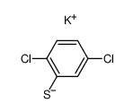 2,5-dichloro-benzenethiol, potassium salt Structure