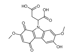2-(6-Hydroxy-2,7-dimethoxy-1,4-dioxo-1,4-dihydro-carbazol-9-yl)-succinic acid Structure