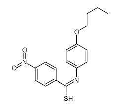 N-(4-butoxyphenyl)-4-nitrobenzenecarbothioamide Structure