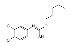 O-pentyl N-(3,4-dichlorophenyl)carbamothioate结构式