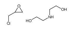 2-(chloromethyl)oxirane,2-(2-hydroxyethylamino)ethanol Structure