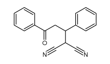 2-(3-oxo-1,3-diphenyl-propyl)-malononitrile结构式