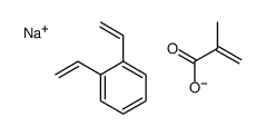 sodium,1,2-bis(ethenyl)benzene,2-methylprop-2-enoate Structure