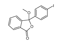 3-(4-iodophenyl)-3-methoxy-2-benzofuran-1-one结构式
