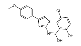 5-chloro-2-hydroxy-N-[4-(4-methoxyphenyl)-1,3-thiazol-2-yl]benzamide Structure