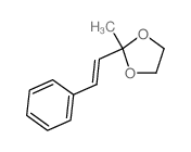 1,3-Dioxolane,2-methyl-2-[(1E)-2-phenylethenyl]- Structure