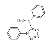 1H-Tetrazol-5-amine,N-methyl-N,1-diphenyl-结构式