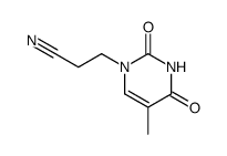 3-(5-methyl-2,4-dioxo-1,2,3,4-tetrahydropyrimidin-1-yl)propanenitrile Structure