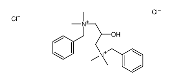 N,N'-dibenzyl-N,N,N',N'-tetramethyl-N,N'-(2-hydroxypropane-1,3-diyl)diammonium dichloride Structure