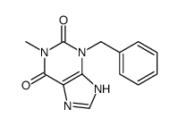 3-benzyl-1-methyl-7H-purine-2,6-dione结构式