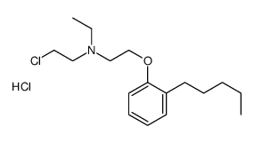 2-chloroethyl-ethyl-[2-(2-pentylphenoxy)ethyl]azanium,chloride Structure