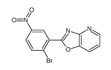 2-(2-Bromo-5-nitrophenyl)oxazolo[4,5-b]pyridine Structure
