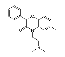 4-[2-(dimethylamino)ethyl]-6-methyl-2-phenyl-1,4-benzoxazin-3-one结构式