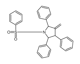 1-(benzenesulfonyl)-3-methylidene-2,4,5-triphenylpyrrolidine结构式