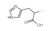 1H-Imidazole-5-propanoicacid, a-chloro-结构式
