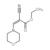 2-氰基-3-(4-吗啉基)-2-丙烯酸乙酯结构式