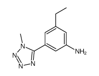 3-乙基-5-(1-甲基-1H-四唑-5-基)苯胺结构式