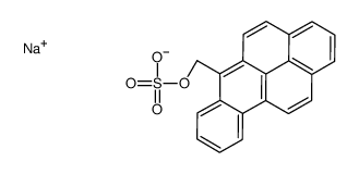 sodium,benzo[b]pyren-6-ylmethyl sulfate结构式