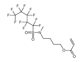 4-[methyl[(undecafluoropentyl)sulphonyl]amino]butyl acrylate结构式