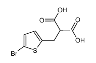 2-((5-bromothiophen-2-yl)methyl)malonic acid Structure
