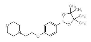4-(2-(4-(4,4,5,5-Tetramethyl-1,3,2-dioxaborolan-2-yl)phenoxy)ethyl)morpholine Structure