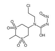 5α-[N-(Nitrosocarbamoyl)-N-(2-chloroethyl)amino]-2β-methyl-1,3-dithiane 1,1,3,3-tetraoxide picture