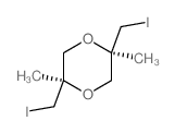 1,4-Dioxane,2,5-bis(iodomethyl)-2,5-dimethyl-, cis- (9CI)结构式