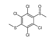 1,2,4,5-tetrachloro-3-methylsulfanyl-6-methylsulfinylbenzene结构式