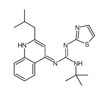 2-tert-butyl-1-[2-(2-methylpropyl)quinolin-4-yl]-3-(1,3-thiazol-2-yl)guanidine Structure