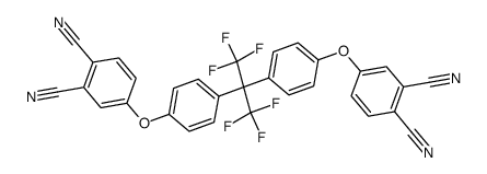 4,4'-(((perfluoropropane-2,2-diyl)bis(4,1-phenylene))bis(oxy))diphthalonitrile Structure