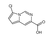 7-氯吡咯并[1,2-c]嘧啶-3-羧酸结构式
