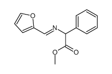 furfurylideneamino-phenyl-acetic acid methyl ester Structure