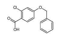 2-chloro-4-phenylmethoxybenzoic acid Structure