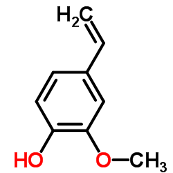 4-Hydroxy-3-methoxystyrene Structure