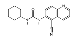 N-cyclohexyl-N'-(5-cyano-6-quinolyl)urea Structure
