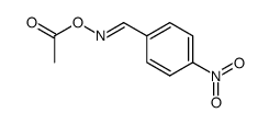 4-nitro-benzaldehyde-((E)-O-acetyl oxime ) Structure