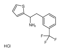 1-thiophen-2-yl-2-[3-(trifluoromethyl)phenyl]ethanamine,hydrochloride结构式