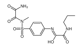 N'-methyl-N'-[4-[[2-oxo-2-(propylamino)acetyl]amino]phenyl]sulfonyloxamide Structure
