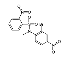 N-(2-bromo-4-nitrophenyl)-N-methyl-2-nitrobenzenesulfonamide结构式