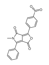 5-methyl-3-(p-nitrophenyl)-6-phenyl-1H-furo[3,4-c]pyrrole-1,4(5H)-dione结构式