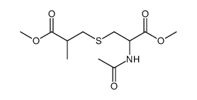 N-acetyl-S-(2-methoxycarbonylpropyl)-L-cysteine methyl ester结构式