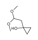 1-(2,2-二甲氧基乙基)环丙醇结构式
