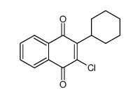 2-chloro-3-cyclohexylnaphthalene-1,4-dione结构式