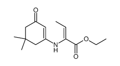 ethyl 2-((5,5-dimethyl-3-oxocyclohex-1-en-1-yl)amino)but-2-enoate结构式