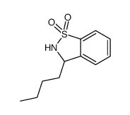 3-butyl-2,3-dihydro-1,2-benzothiazole 1,1-dioxide结构式